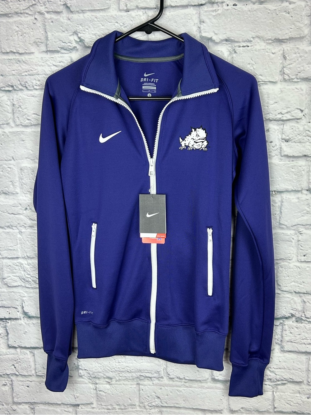 Nike TCU Horned Frogs Dri-FIT Track Jacket Women’s Small NWT Purple